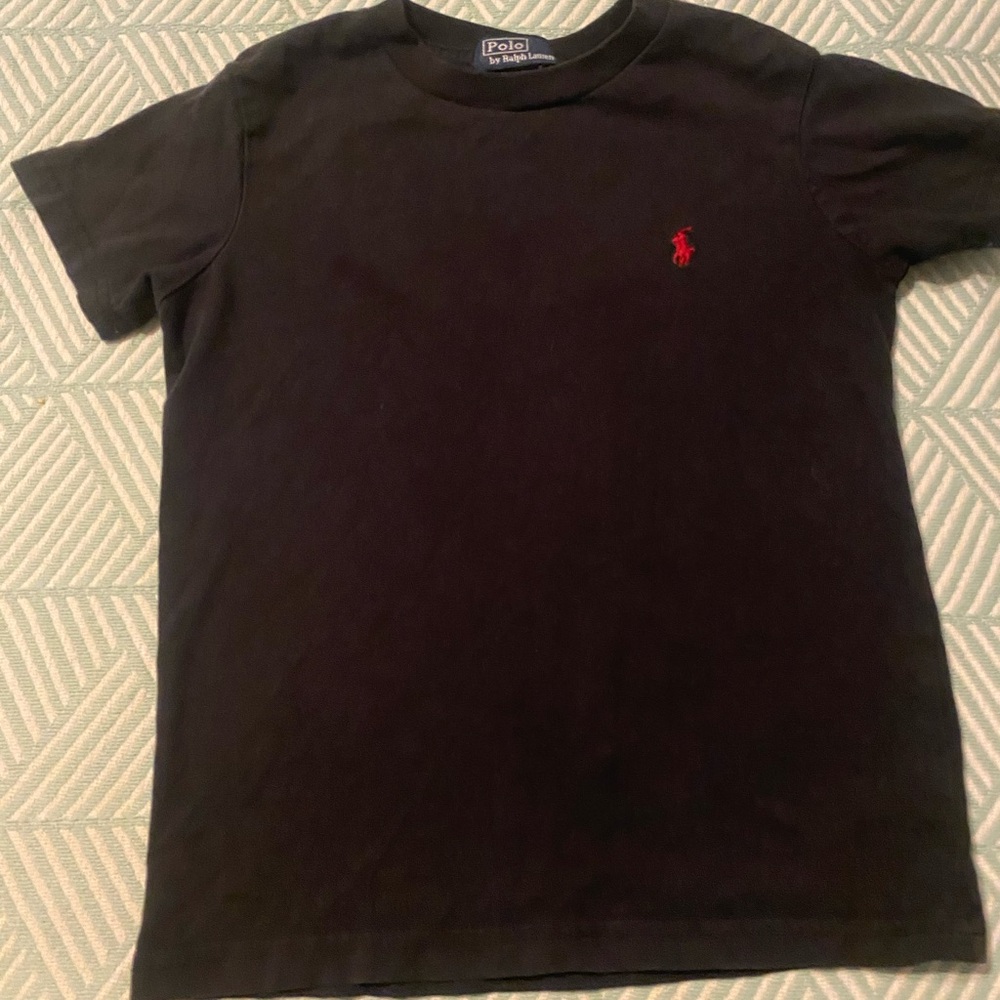 Polo by Ralph Lauren Black Tee with Red Logo